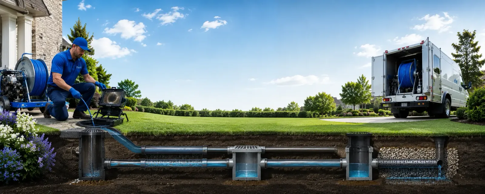Outdoor drain cleaning information for Whiteoak, MO